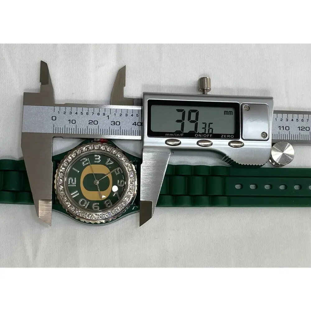 Oregon Ducks Ladies Crystals Watch, Gift for Her Mom , NCAA